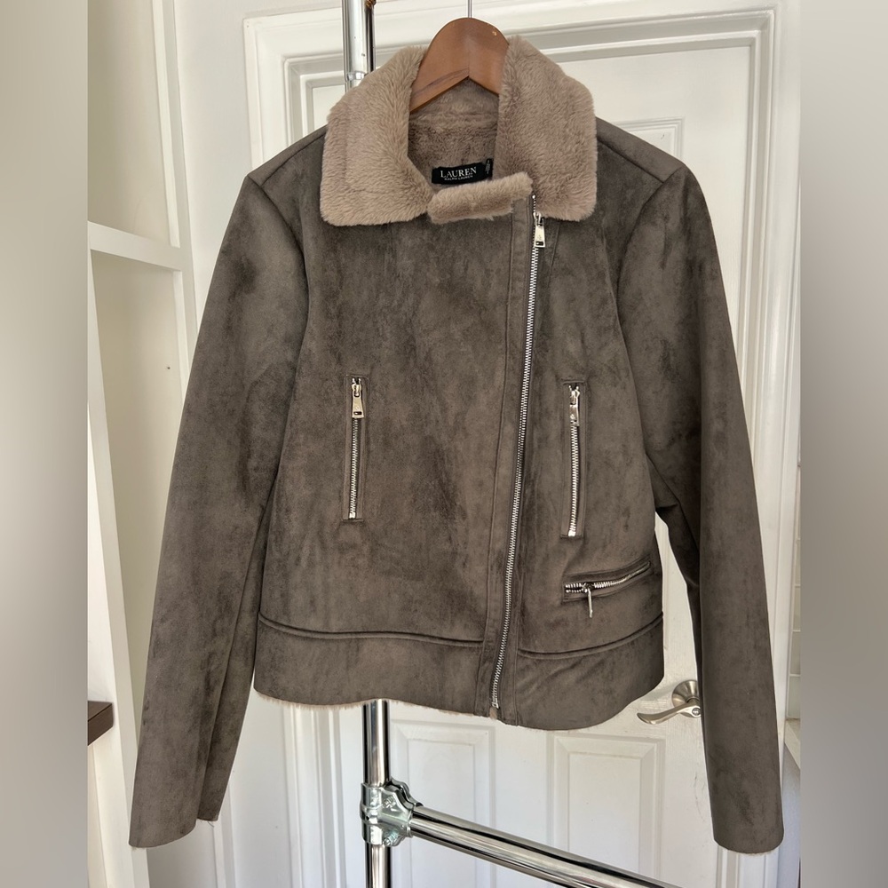 Ralph Lauren LAUREN Faux Shearling Jacket